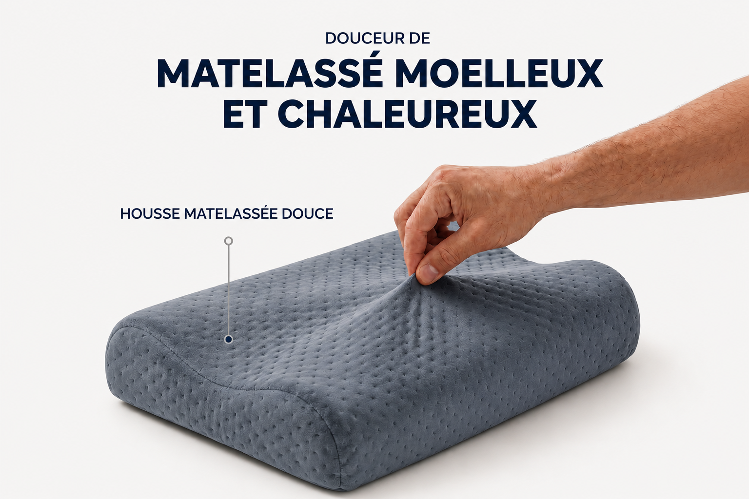 Taie Cervical Plat Satin entretien mobile